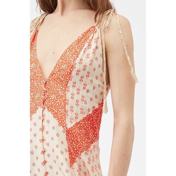 Rebecca Taylor Block Print Maxi Dress - Picture 3 of 11